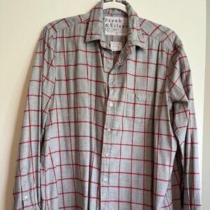 Frank and Eileen -  "Eileen fit"   Flannel - Windowpane plaid - size Large